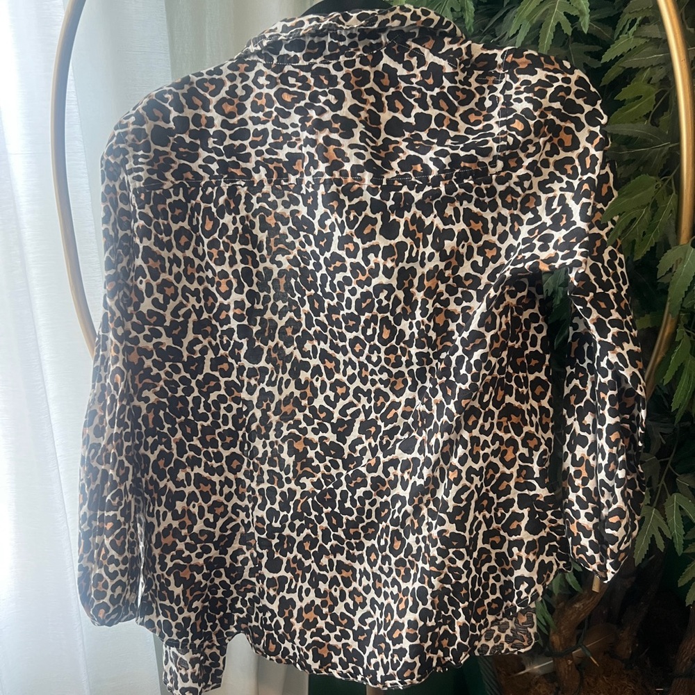 J.Crew Leopard Print Button Up - Picture 2 of 3